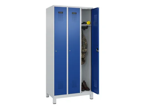 locker,HxBxD 1950x900x500mm,3vak,vak B 300mm,cil.-slot,voeten