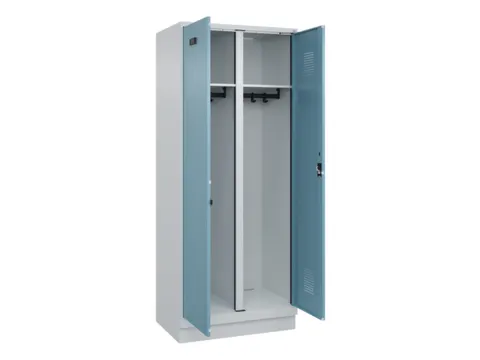 locker voor scheiding van kleding,HxBxD 1950x800x500mm,2vak