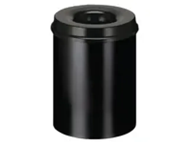 OUTLET Ronde papierbak met vlamdovende deksel 30 Liter, diameter 33,5