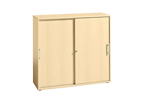 schuifdeurkast,HxBxD 1100x1200x400mm,2xhouten vloer,Gestreepte greep