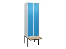 Dubbeldekse dekenkist,HxBxD 2120x600x815mm,2x2vak.,vak B 300mm