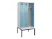 locker met bank,voor scheiding van kleding,HxBxD 2120x900x815mm,3vak