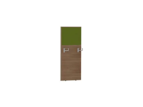 baliepaneel,v. bureau,aanbouw rechts,B 600mm,NT-cherry,BN7048-groen