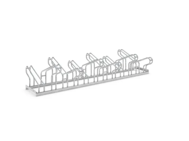 Fiets-Beugelrek L 2100Mm 2X6Plaatsen Dubbelzijdig Gelast Verzinkt