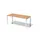 In hoogte verstelbaar bureau,HxBxD 650-850x1800x800mm,blad beuken