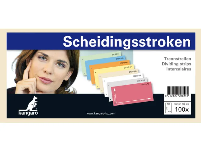 Scheidingsstrook Kangaro 2-gaats 240x105mm 180 grams RC beige