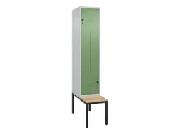 Z-garderobekast,HxBxD 2120x400x815mm,2vak,vak B 400mm,draaigrendel