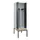 PBM-locker met bank,HxBxD 2120x600x815mm,2vak,vak B 300mm,draaigrendel