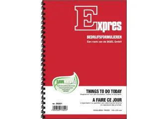 Things To Do Today Sigel Expres met spiraal 100 blad 148x210mm - 1