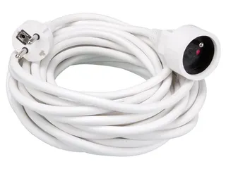 Verlengkabel - 10 M - Wit- 3g1.5 - Penaarde Schuko - 2