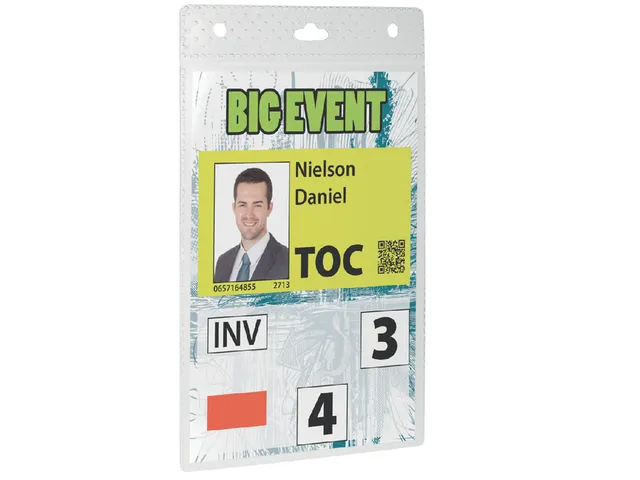 Badge Durable voor evenementen A6 zonder koord