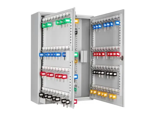 Sleutelkast HxBxD 550x380x140mm 150 Haakjes 1 Deur 1 Wand RAL7035