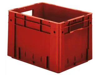 Euronorm Stapelkrat 270x400x300mm 23.3l Gesloten Rood - 1