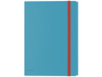 Leitz Cosy Mobiele 3-klepsmap Blauw A4 PP met vak