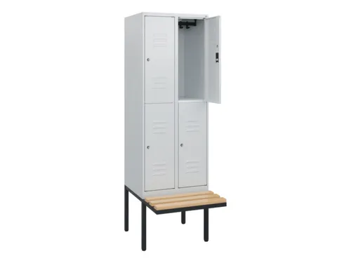 Dubbeldekse dekenkist,HxBxD 1950x600x815mm,2x2vak.,vak B 300mm