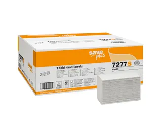 Handdoek Celtex Save Z-vouw 2-laags wit doos 25 pak a 120 vel 20,5 x 2 - 1
