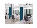 Cloison de séparation Déco Textile 85x200cm Double hexagone Ble