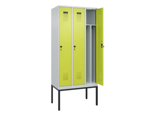 locker voor scheiding van kleding,HxBxD 2120x900x500mm,3vak