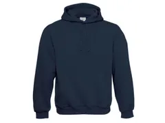 B&C WU620 sweater met capuchon, marineblauw, maat M, per stuk