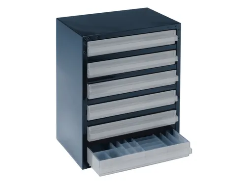 Transparante magazijnbak,HxBxD 440x360x250mm,6lade(s)