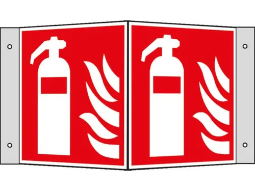 Brandbeveiligingsbord,Brandblusser,Hoekbord,Aluminium,Lang Nalichtend