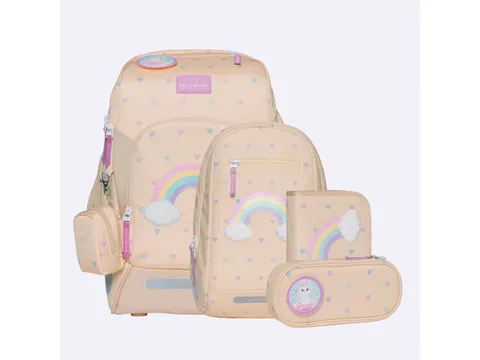 Schooltasset Beckmann Active Air FLX Yellow Heart yellow 6 dlg (School