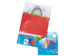 Folia Papieren Kraftzak 18x21cm geassorteerde kleuren 7 stuks