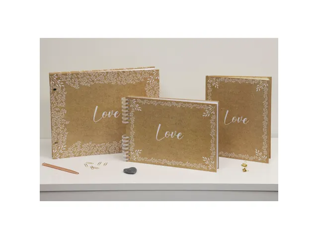 Fotoalb spir 50p. wit 32x22cm KRAFT