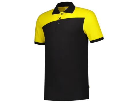 Tricorp Bicolor naden 202006 polo, zwart/geel, maat 5XL, per stuk