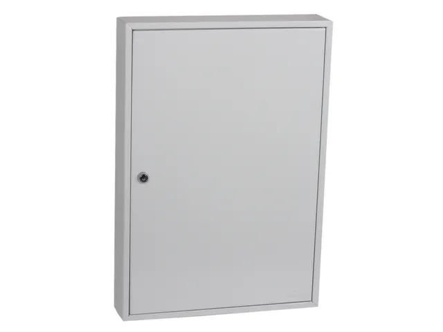 sleutelkast,100haak,HxBxD 550x380x80mm,romp grijs,front grijs