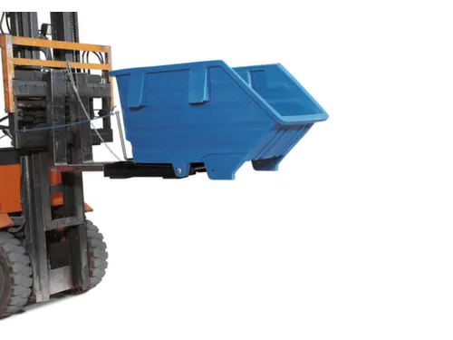 PE-kiepbak,HxLxB 790x1530x960mm,0,5m³,draagverm. 150kg,blauw,vorkkoke