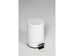 pedaalemmer,12l,HxØ 400x250mm,binnenbak kunststof,romp staal wit