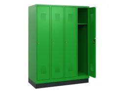 schoollocker,HxBxD 1630x1200x500mm,4vak,vak B 300mm,cil.-slot,sokkel