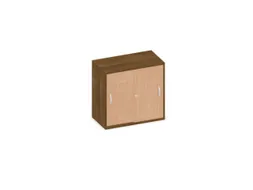 schuifdeurkast HxBxD 770x800x430mm romp noten decor front beuken