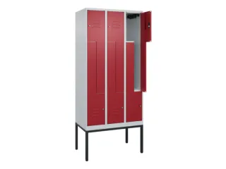 Z-garderobekast,HxBxD 2120x900x500mm,vak B 150/300mm,cil.-slot - 2