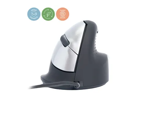 Ergonomische muis R-Go HE Break Large Rechts bedraad Zwart
