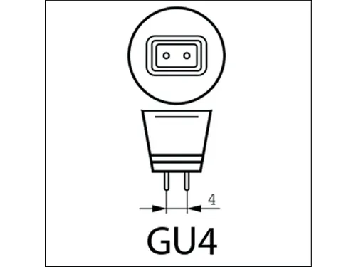 Ledlamp Integral GU4 2700K warm wit 1.1W 95lumen