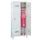 lockerkast v. kinderen,HxBxD 1300x530x300mm,2vak,RAL7035,front RAL6011