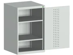 kast met geperforeerde platen,HxBxD 1000x650x650mm,2xStalen bodem