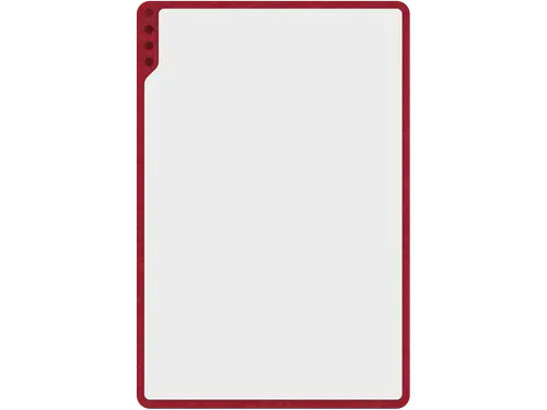 PLAYROOM Playboard draagbaar whiteboard S 75x50cm Rood
