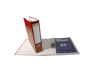 Ordner karton/PP A4 75mm bordeaux - 4