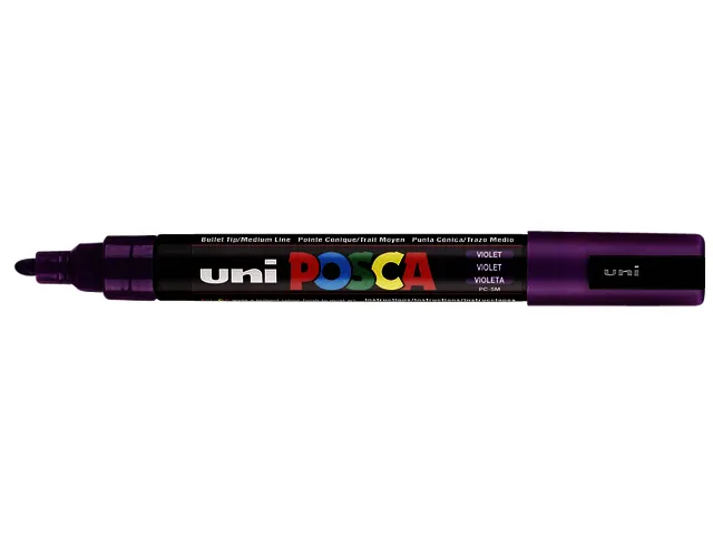 Verfstift Posca PC5M Medium Punt 1,8-2,5mm Paars