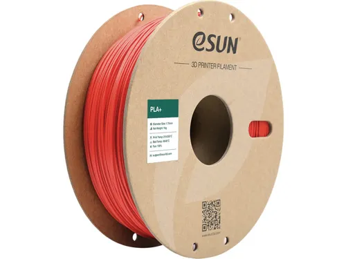 eSUN PLA+ 3D printer Filament 1,75mm Rood 1kg