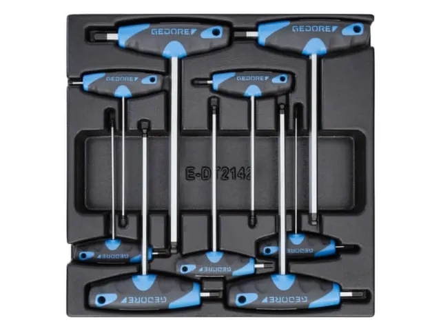 GEDORE 1500 ES-DT 2142 Inbussleutelset in 2/3 ES module