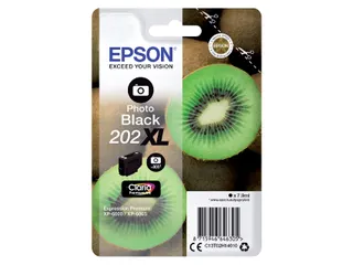 Inktcartridge Epson 202XL T02H14 foto zwart HC C13T02H14010 - 1
