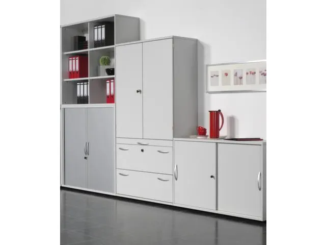 schuifdeurkast HxBxD 770x800x430mm romp grafiet decor front onyxgrijs