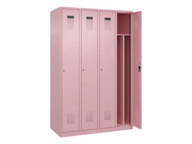 locker voor scheiding van kleding,HxBxD 1850x1200x500mm,4vak