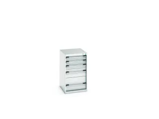 ladekast HxBxD 900x525x650mm 5laden romp RAL7035 front RAL7035 - 7