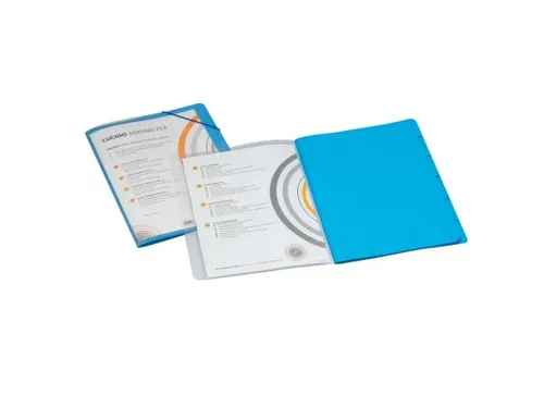 Sorteermap Jalema Lucido Avanti A4 6 Vaks Blauw Karton
