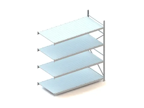 Breedvakstelling aanbouwveld HxBxD 2500x2251x1050mm 4 stalen legborden